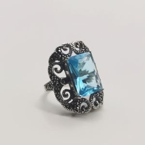 Elegant Marcasite Sterling Silver Ring😍😌